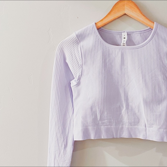 lululemon athletica Tops - lululemon | ebb to street long sleeve in lavender dew (2021) ↷